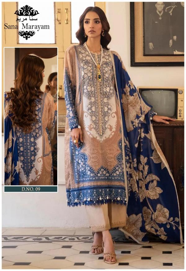 Sana Marayam Gulaal Classy Luxury Lawn Cotton Karachi Collection